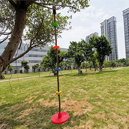Tree Climbing Rope and Kids Disc Swing Seat Set Outdoor Backyard Playground Accessories