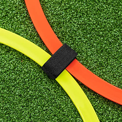 FORZA Agility Rings [12 Pack] | Speed & Agility Training Equipment for Athletes - Available in 10 Colors - color: Red