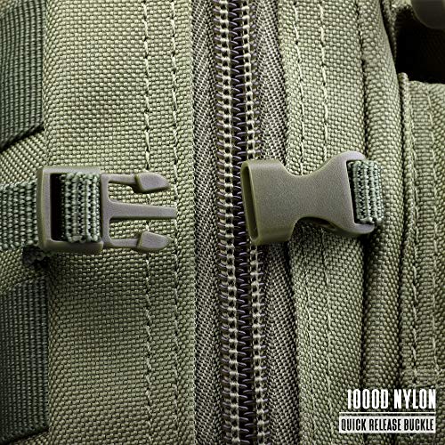LIVANS Tactical Molle Utility Pouch, EDC Tool Pouch Tactical Phone Pouches Mini Waist Pouches Medical EDC IFAK Pack Mini Design of 3-Day Backpack - color: Army Green