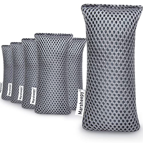 6 Pack Activated Charcoal Shoe Odor Eliminator, Shoe Deodorizer insert Bag | 100% Natural Shoes Smell Remover，eliminates odor naturally,can be reused up to two years - color: Grey 6 Pack