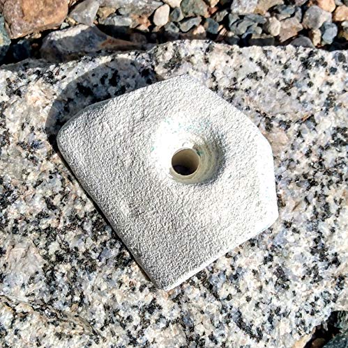 Single Handed Jug Polyurethane Bolt-On Rock Climbing Wall Hand Hold - color: White