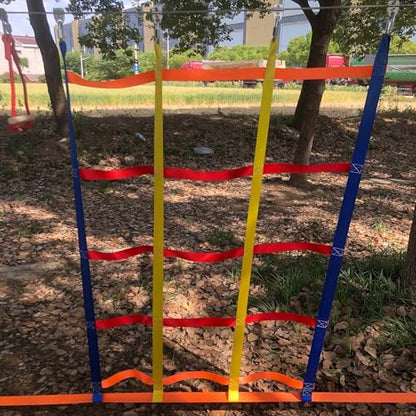 Ninja Climbing Net for Kids Backyard Obstacle Course | Outdoor Climbing Rope Ladder for Ninja Line, Outdoor Adventure Balance Training Playground Fitness Equipment CPSC Approval - size: Ninja Climbing Net