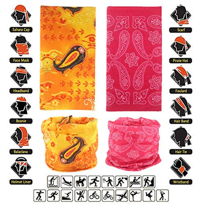 Neck Gaiter Masks Tube Scarf,Seamless Bandanas Buffs Gators,Ourdoor Face Mask Face Covering Multi Headwear - color: No1