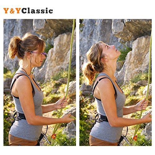 YY Vertical Belay Glasses for Rock Climbing – Upward Vision Prisms for Safe Belaying – Anti Neck Strain – Not for Reading - style: Classic Blue