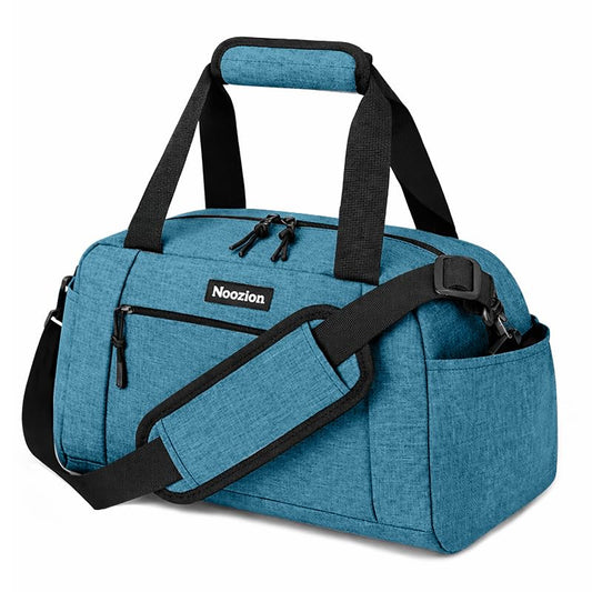 Noozion 14 inch Small Gym Bag for Women & Men, Lightweight Carry On Mini Duffle Bag with Multiple Pockets, Sports Bag for Travel and Workout. - color: Navy Blue