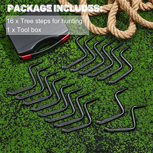 Amylove 4 Inch Screw in Tree Steps for Hunting with Slip Bow Hunting Accessories Resistant Knurling Pattern for Tree Climbing, Self Tapping Screw Mount, Hold 705 Lbs