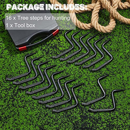 Amylove 4 Inch Screw in Tree Steps for Hunting with Slip Bow Hunting Accessories Resistant Knurling Pattern for Tree Climbing, Self Tapping Screw Mount, Hold 705 Lbs