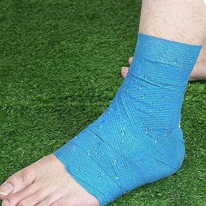 24 Pack Self Adherent Cohesive Bandage Wrap 2" x 5 Yards First Aid Tape | Vet Wrap for Dogs Non Woven Rolls Elastic Self Adhesive Tape for Sports, Wrist and Ankle Sprains (Flesh) - color: Flesh-24