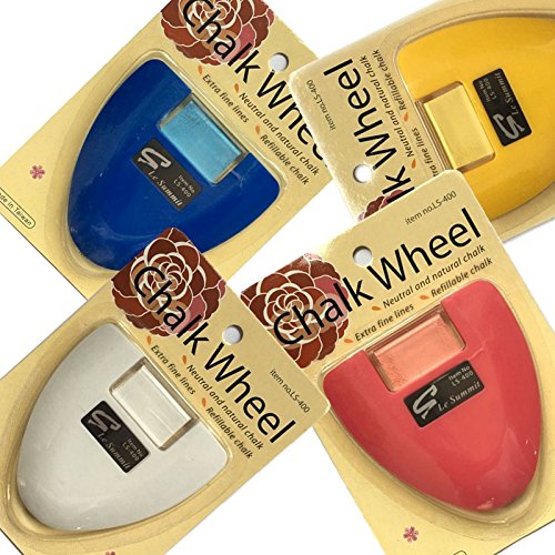 Chalk Wheel Fabric Marker Tailor's Chalk DIY Sewing Parts (White) - color: Chalk Wheel - White