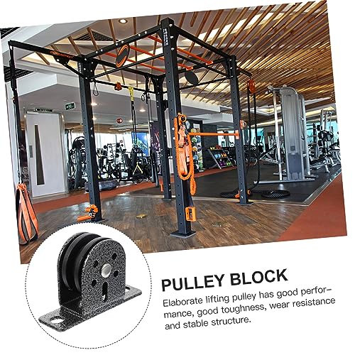 Exercise Pulley Wheel Fitness Bearing Pulley Smooth Rotation Reinforced Material Indoor/Outdoor Use
