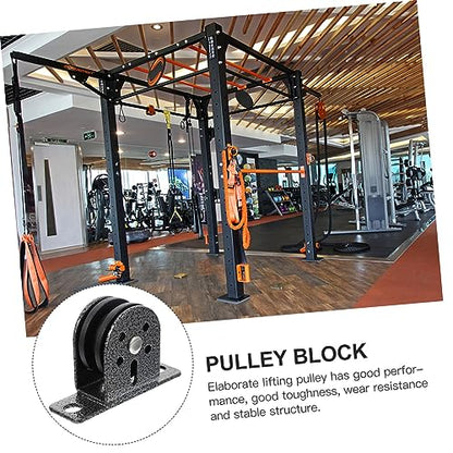 Exercise Pulley Wheel Fitness Bearing Pulley Smooth Rotation Reinforced Material Indoor/Outdoor Use