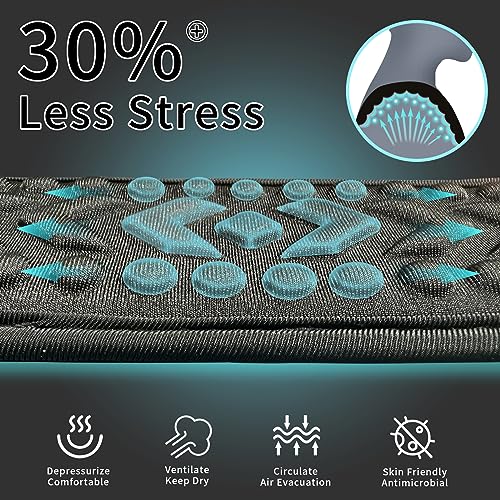 FIEIL 2 Pack Breathable Universal Shoulder Pad, 3D Cushion Air Backpack Strap Pads, for Shoulder Bags, Guitar Strap, Detachable Shoulder Strap Pad Pads Help Relieve Shoulder Pain(3D Air Cushion) - size: 2 Pack 3D Air Cushion
