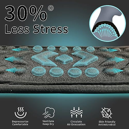 FIEIL 2 Pack Breathable Universal Shoulder Pad, 3D Cushion Air Backpack Strap Pads, for Shoulder Bags, Guitar Strap, Detachable Shoulder Strap Pad Pads Help Relieve Shoulder Pain(3D Air Cushion) - size: 2 Pack 3D Air Cushion