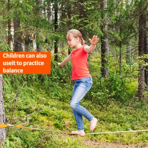 65ft Ninja Slackline Kit with Ratchet System 350lb | Backyard Gym Slackline Set for Kids and Adults, Balance Training Equipment, Carry Bag, Ninja Course Accessories CPSC Approval - size: 65FT Ninja line