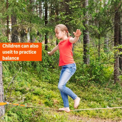65ft Ninja Slackline Kit with Ratchet System 350lb | Backyard Gym Slackline Set for Kids and Adults, Balance Training Equipment, Carry Bag, Ninja Course Accessories CPSC Approval - size: 65FT Ninja line