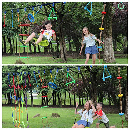 Ninja Slackline Buckle Straps - 8pc Removable Hanging Loops for Ninja Obstacle Course Training, Attaching Ninja Obstacle Accessories - Durable Buckle Straps - Blue Color - style: Buckle Straps