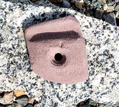 Ledge Polyurethane Bolt-On Rock Climbing Wall Hand Hold - color: Brown