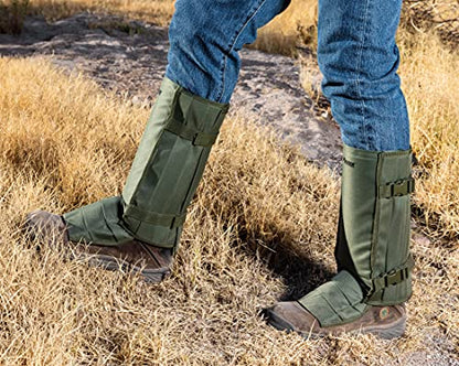 Razer Snake Gaiters for Hiking, Hunting - Snake Bite Protection Guards for Legs with Carry Bag, Heavy Duty, Adjustable Lightweight Flexible Design fits Men, Women - Lab Tested in USA
