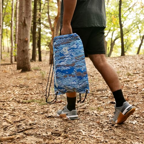 geckobrands Embark 10L Drawstring Backpack – Waterproof, Lightweight Dry Bag for Beach, Hiking, and Light Water Activities - color: Ember Geckoflage