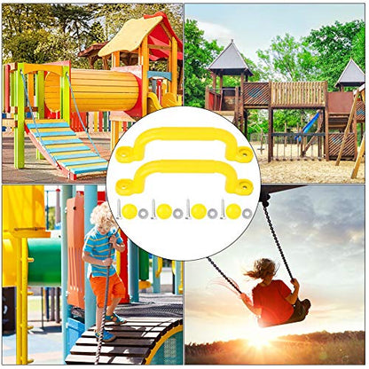 VGEBY1 Climbing Frame Handles, Plastic Kids Children Playground Safety Non-Slip Handle Swing Toy Accessories - color: Yellow