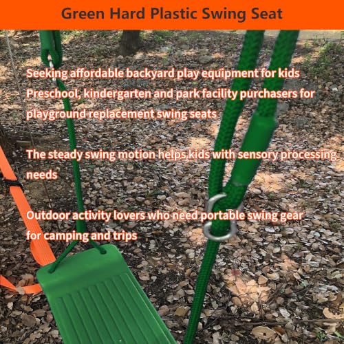 Kids Curved Swing Seat with Adjustable Rope Backyard | Heavy Duty, Anti-Slip, Tree Swing, Indoor & Outdoor Use, Ninja Course Accessories CPSC Approval - size: Rigid Swing