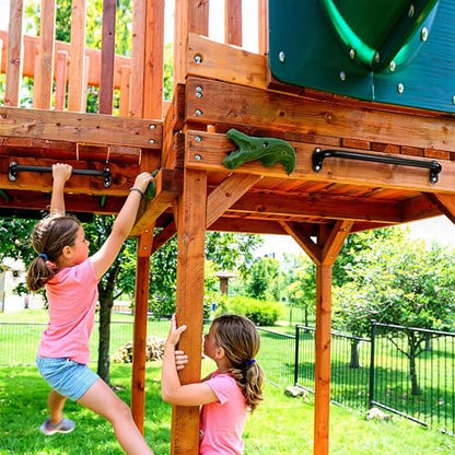 17 Inch Black Indoor Monkey Bars Ladders Playground Handles 6 Pack | Heavy Duty Solid Metal, Non-Slip Matte Powder Coated, Comfy Secure Handle Bar, Outdoor Playset Climbing Frame Jungle Gym - color: Black