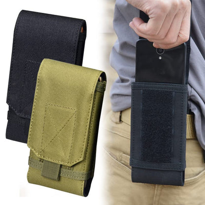 Universal Tactical MOLLE Holster Army Mobile Phone Belt Pouch EDC Security Pack Carry Accessory Kit Waist Bag Case Compatible iPhone 13 Pro X XS Max XR 7 8 6/6s Plus for Samsung Galaxy S10 S9 S8 Plus - color: #C (Big)