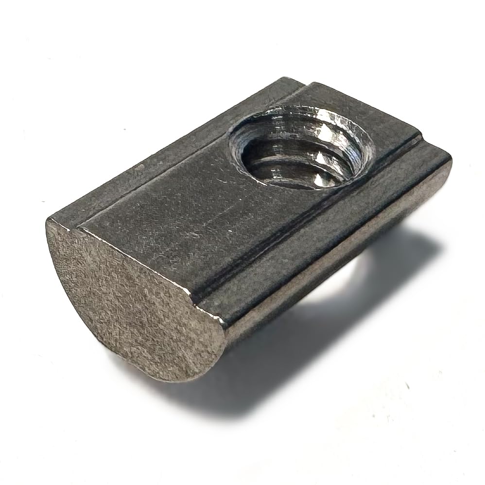 10 Series 1/4"-20 Stainless Steel Self Aligning Roll-in T-Nuts with Ball Spring (25-Pack) – 8020-Compatible T Slot Hardware for Aluminum Extrusion