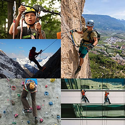 SOB Aluminum Rappel Ring Climbing Ring 40KN/22KN Pack of 2 for Rock Climbing Arborist Rescue Connection Point
