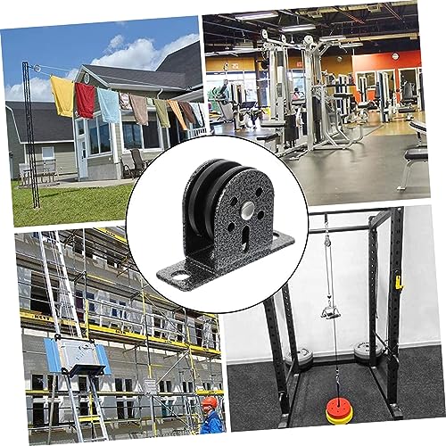Exercise Pulley Wheel Fitness Bearing Pulley Smooth Rotation Reinforced Material Indoor/Outdoor Use