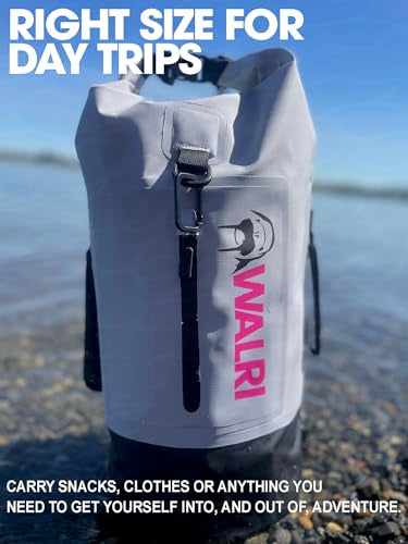 WALRI 20L Waterproof day pack for Sports, Surf, Turf and Dirt (Black) - color: Black