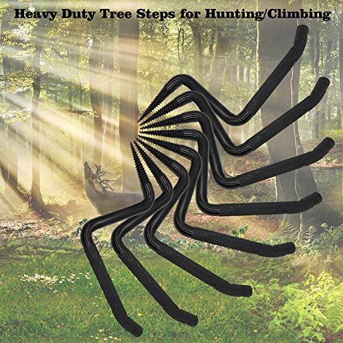 4 inch Screw-in Tree Steps for Hunting, Can Hold up to 705 lbs Fits Climbing to Tree Stands, with Slip-Resistant knurling Pattern (8Pack)