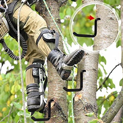 Amylove 4 Inch Screw in Tree Steps for Hunting with Slip Bow Hunting Accessories Resistant Knurling Pattern for Tree Climbing, Self Tapping Screw Mount, Hold 705 Lbs