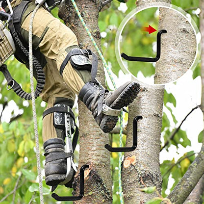 Amylove 4 Inch Screw in Tree Steps for Hunting with Slip Bow Hunting Accessories Resistant Knurling Pattern for Tree Climbing, Self Tapping Screw Mount, Hold 705 Lbs