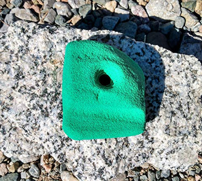 Ledge Polyurethane Bolt-On Rock Climbing Wall Hand Hold - color: Green