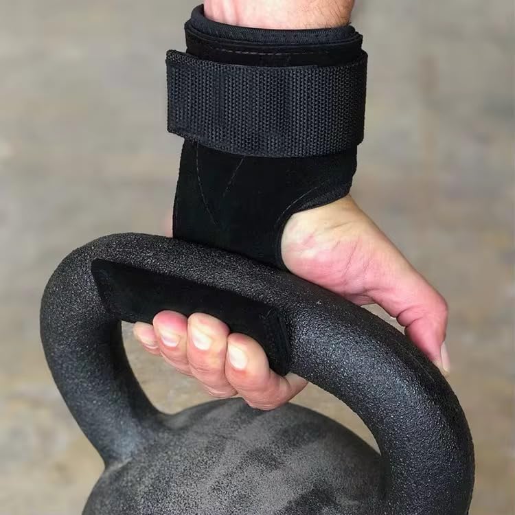 lifting straps for pull up bar – wrist weights, Adjustable Support for weightliftingDeadlift, Powerlifting, Strength Training – Gym Accessories for Men & Women (1 Pair, Black)