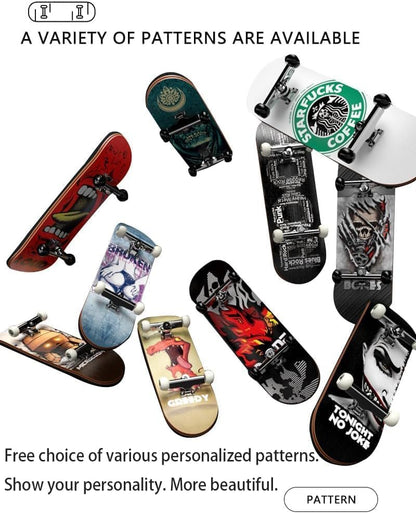 Wooden, pro Fingerboard 29mm Mini handboard、Premium Fingerboard Ideal for Dexterity maneuvers (Rage) - color: Rage