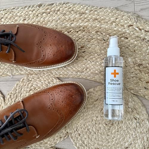 BootRescue All-Natural Premium Shoe Deodorizer Spray. Eliminates Odor & Refreshes Sneakers, Running & Tennis Shoes, Work Boots, Sandals, Gym Bag, All Footwear. Long Lasting Smell Eliminator, 170mL/6oz | Powerful odor neutralizer with plant-based enzymes,