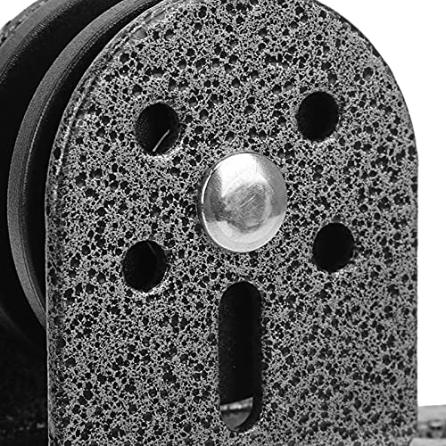 Smooth Sliding, high Strength DIY Solid Single Wheel Pulley Block with 300kg Load for Home Fitness Cable Machine Build, Portable Stainless Steel and Nylon Pulley Design,