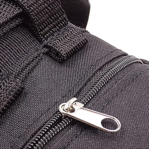 Rock Climbing Chalk Bag with Belt and Zipper Pocket for Fitness Gym Weight Lifting Hunting Bouldering Drawstring Magnesia Sack - color: Red