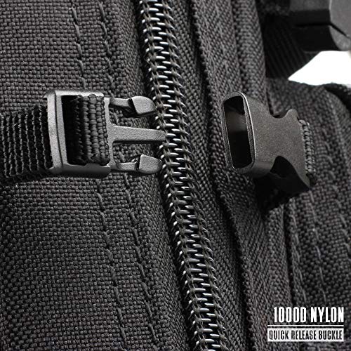 LIVANS Tactical Molle Utility Pouch, EDC Tool Pouch Tactical Phone Pouches Mini Waist Pouches Medical EDC IFAK Pack Mini Design of 3-Day Backpack - color: Black