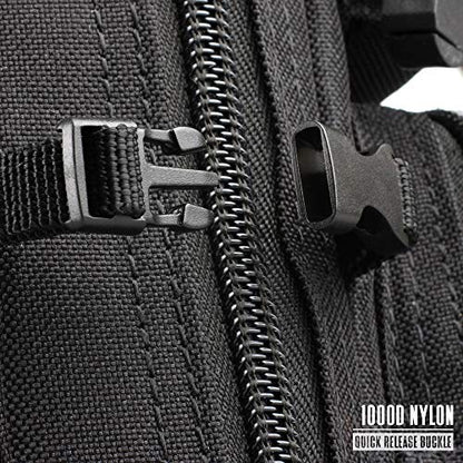 LIVANS Tactical Molle Utility Pouch, EDC Tool Pouch Tactical Phone Pouches Mini Waist Pouches Medical EDC IFAK Pack Mini Design of 3-Day Backpack - color: Black