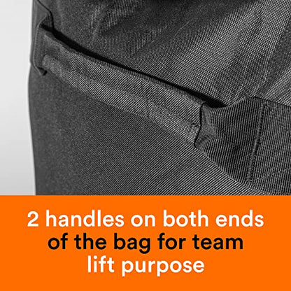 Fitdom 130L 36" Extra Large Sports Gym Equipment Travel Duffle Bag | Heavy Duty, Adjustable Shoulder Strap, 7 Compartments, Perfect for Soccer Baseball Basketball Hockey Football, Team Coaches - color: Black