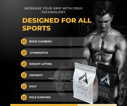 Crux Technology Sports Chalk for Rock Climbing 100% Magnesium Carbonate - style: Micronised Powder