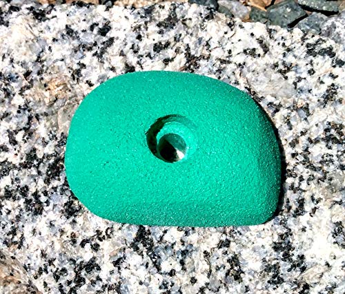 Large Crimp Polyurethane Bolt-On Rock Climbing Wall Hand Hold - color: tan