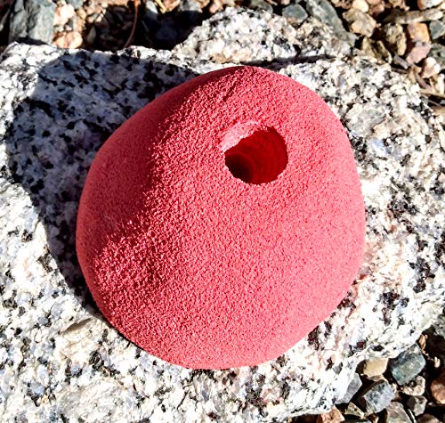 Large Sloper Polyurethane Bolt-On Rock Climbing Wall Hand Hold - color: red