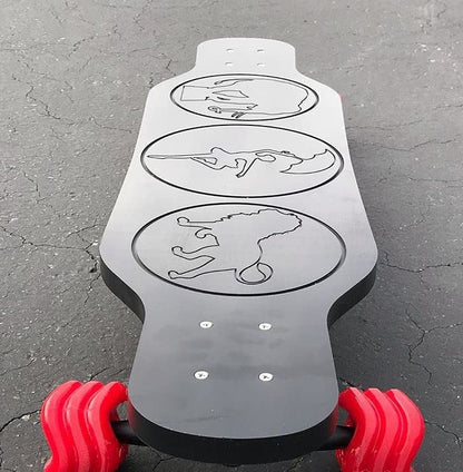 Shark Wheel 60 mm 78a Skateboard Wheels | California Roll | 4-Pack - color: Red