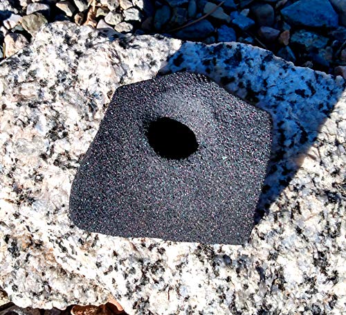 Single Handed Jug Polyurethane Bolt-On Rock Climbing Wall Hand Hold - color: Black