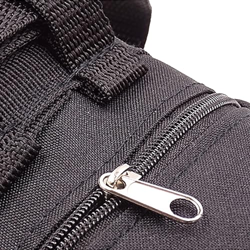 Outdoor Rock Climbing Storage Waist Hanging Anti Slip Powder Bag Adjustable Drawstring Closure Ice Climbing Chalk Bag for Weight Lifting Fitness Gymnastics Gym Workout Zippered Pockets