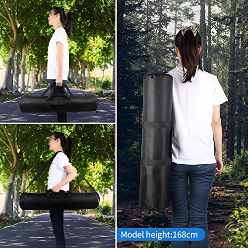 HEMMOTOP Tripod Case Bag All-Around Thick Padded Portable 31.5x7 in R08018 | Heavy Duty, Nylon, Hand-Held and Shoulder-Back, 2 Zippered Pockets, for Carrying Speaker Stand, Monopod, Fishing Pole - size: 31.5" L x 7" D